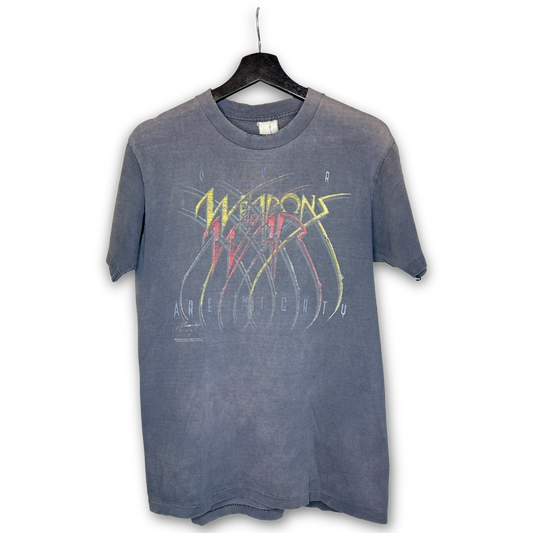Vintage Faded 1988 Living Epistles Weapons of War T-Shirt M Single Stitch Spiritual Warfare