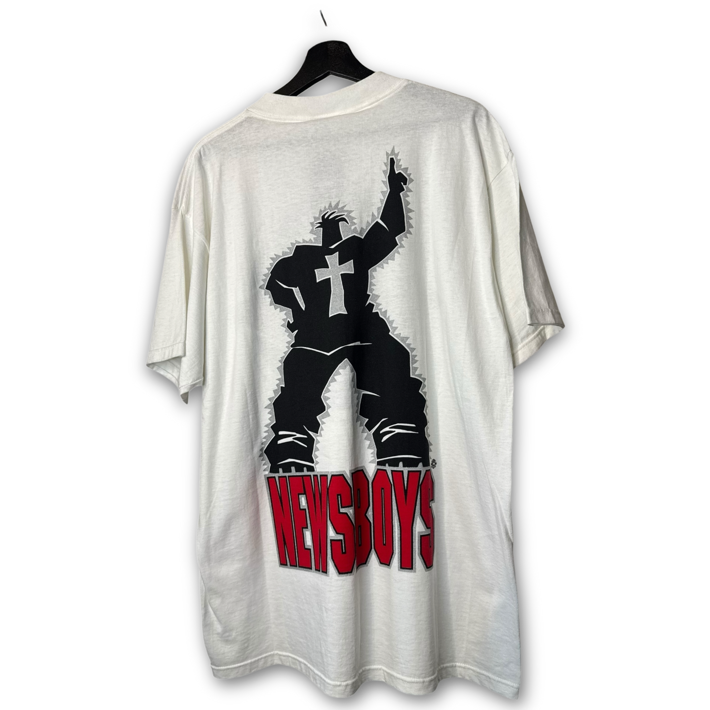 Vintage 1994 Newsboys "Shine" T-Shirt XL Going Public Tour