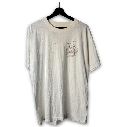 Vintage 90s Spanish Jesus T-Shirt XL "Derramaré Mi Espíritu" Hechos 2:17 White