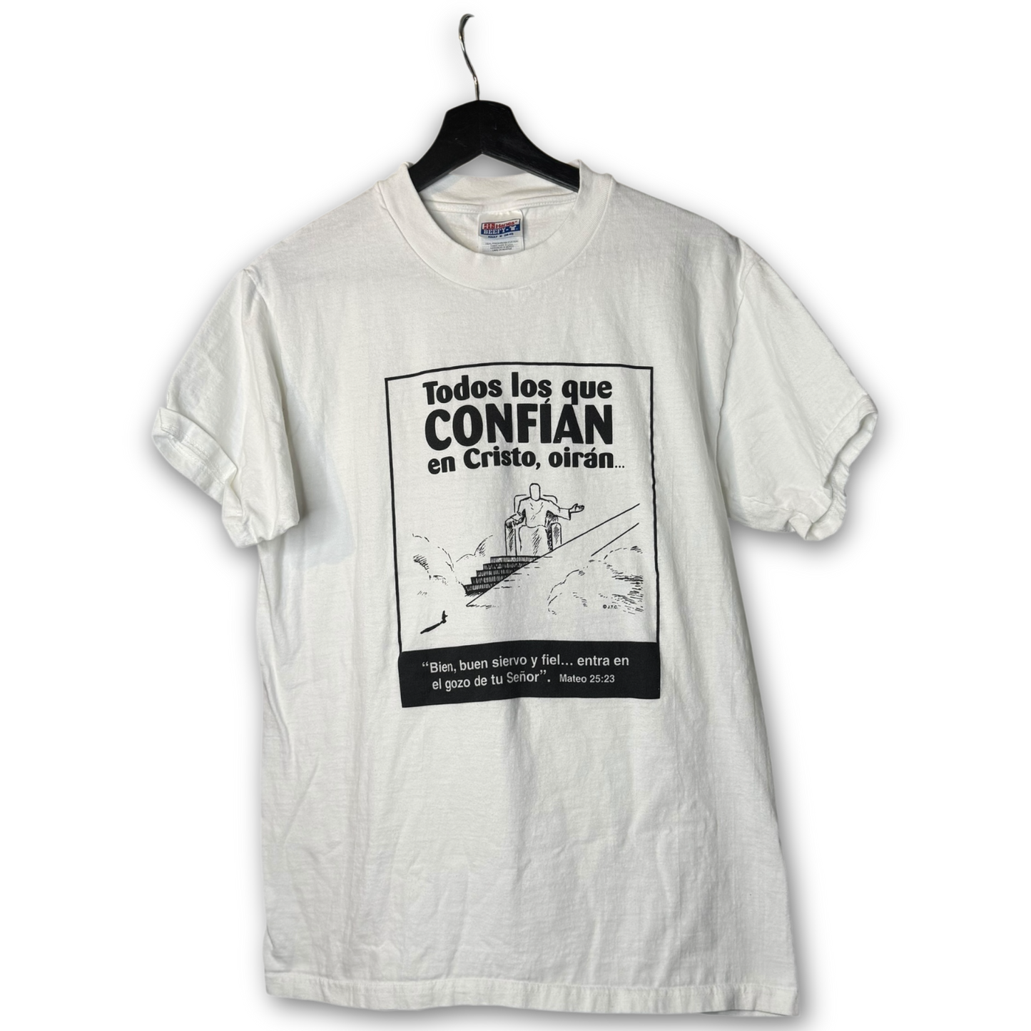 Vintage 90s Spanish Chick Tract "Heaven or Hell" T-Shirt