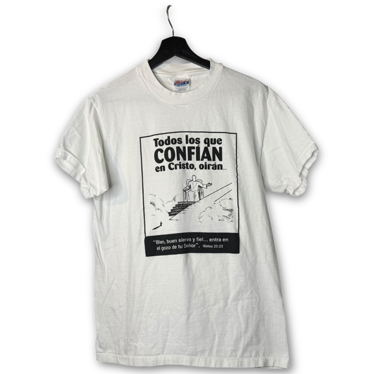 Vintage 90s Spanish Chick Tract "Heaven or Hell" T-Shirt